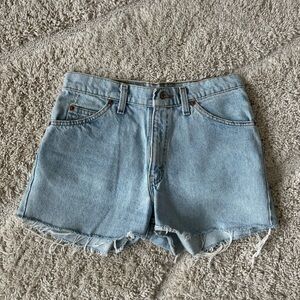 Levi's Light Blue Jean Shorts ORANGE TAB